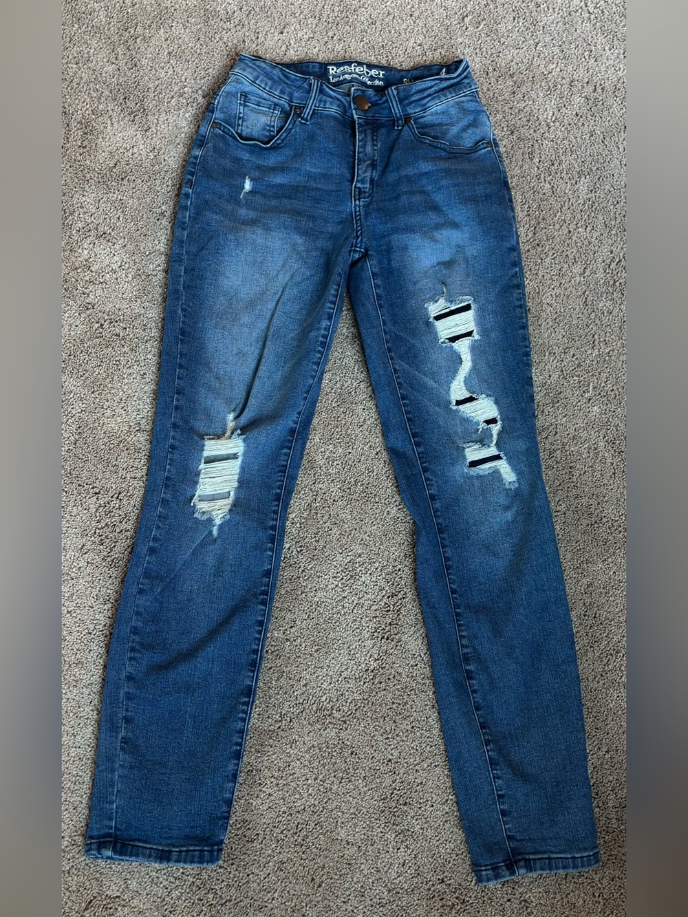 Resfeber Skinny Boyfriend Jeans Medium Wash Size 4 Women’s